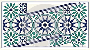 Intricate Circular Geometric Pattern Border Vector, vector design Generative AI