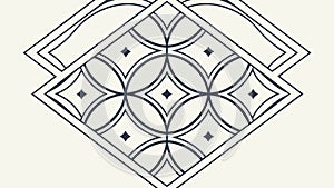 Intricate circular geometric pattern, dynamic and aesthetically pleasing design, vector design Generative AI