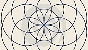 Intricate Circular Geometric Pattern - Hypnotic Mandala Art, vector design Generative AI