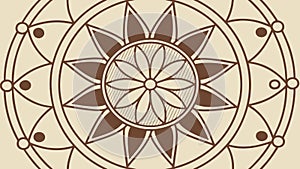 Intricate Circular Geometric Pattern, Mandala Style, vector design Generative AI