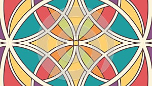 Intricate Circular Geometric Pattern Vector Art, vector design Generative AI