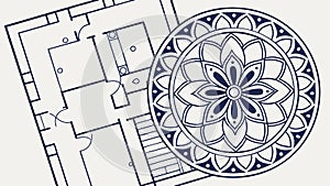 Intricate Circular Mandala Decorative Pattern, vector design Generative AI