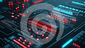 Intricate closeup of a computer processor, exploring the complexities of modern computing technology