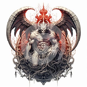 Intricate Composition: Astaroth, The Demonic Demon With Wings photo