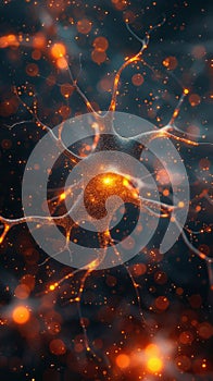 Intricate Computer Generated Image of a Brain