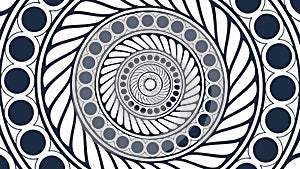 Intricate Concentric Mandala Pattern Vector Design Element, vector design Generative AI