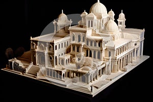 intricate 4d printed architectural model photo