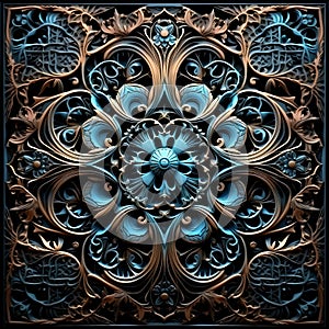 Intricate 3d Woodcarvings A Fusion Of Colorful Design And Symmetry photo