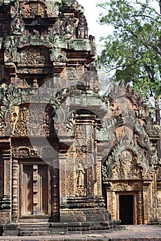 Intricate decoration of Banteay Srei