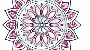Intricate decorative circular pattern mandala style ornament vector design Generative AI
