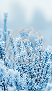 Intricate and delicate frost patterns on windowpanes creating a winter background