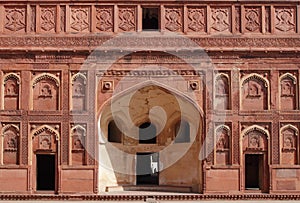 Intricate design in Jahangir Palace, Agra Fort