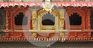 Intricate design on the windows of Hanuman dhoka durbar photo