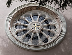 Elaborate Catholic church window