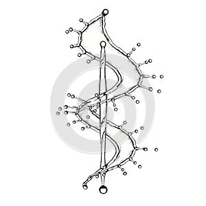 Intricate diagram showcasing a complex network of interconnected nodes and pathways