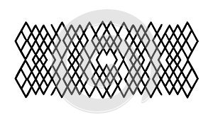 Intricate Diamond Lattice Abstract Pattern, vector design Generative AI