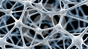 Intricate Digital Data Network Visualization with Interconnected Nodes, Lines, and Abstract Designs