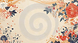 Intricate Embroidery on Setsubun Cloth photo