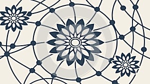 Intricate Floral Mandala Pattern Design, vector design Generative AI