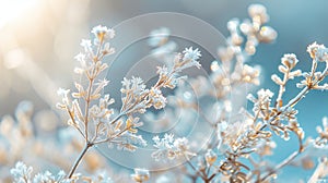 Intricate frost patterns on windowpanes during the winter season creating a beautiful background