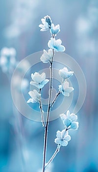 Intricate frost patterns on winter windowpanes creating a captivating background