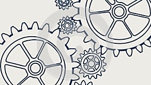 Intricate Gear Pattern: Mechanical Engineering Industrial Design, vector design Generative AI