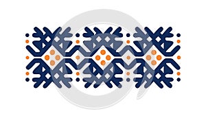Intricate Geometric Band: Decorative Pattern Element, vector design Generative AI