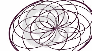 Intricate Geometric Bloom: Complex Circular Pattern, vector design Generative AI