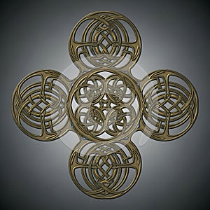 Is a smooth gradient of gray, highlighting the complexity and depth of