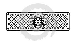 Intricate Geometric Floral Decorative Panel Design, vector design Generative AI