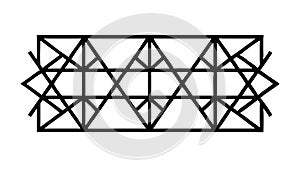 Intricate Geometric Grid Pattern, Modern Abstract Network Design, vector design Generative AI