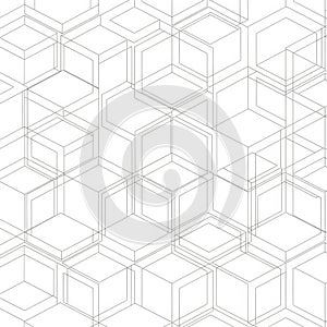 Intricate geometric hexagonal pattern