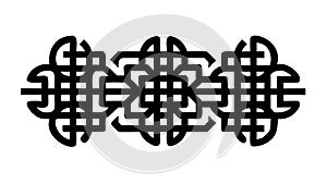 Intricate Geometric Interlacing Abstract Pattern, vector design Generative AI