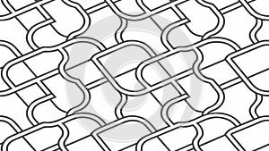 Intricate Geometric Interlocking Abstract Pattern, vector design Generative AI