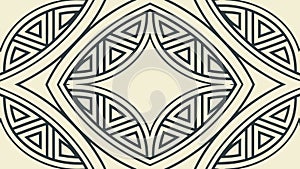 Intricate geometric knot pattern, abstract interlocking design, vector design Generative AI