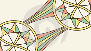 Intricate Geometric Mandala Pattern Decorative Vector Element, vector design Generative AI