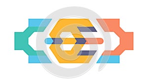 Intricate Geometric Mandala Pattern Design, vector design Generative AI