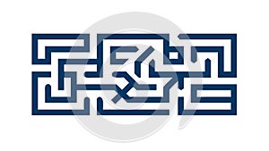Intricate geometric maze pattern, puzzle and challenge, complex design vector design Generative AI