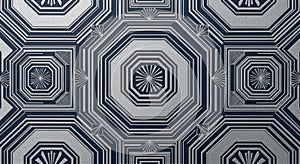 Intricate geometric octagon pattern with repeating symmetrical design elements