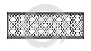 Intricate Geometric Pattern Border - Abstract Decorative Design, vector design Generative AI