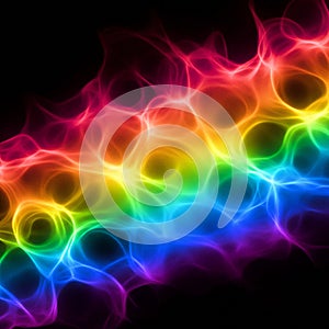 Intricate geometric pattern displaying an array of vibrant colors, including purple,