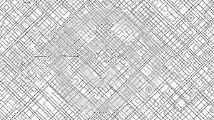 Intricate geometric pattern featuring a complex network of intersecting lines