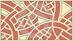 Intricate Geometric Pattern with Intersecting Lines, vector design Generative AI