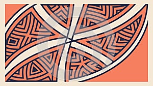 Intricate Geometric Pattern Segment, Abstract Design Element, vector design Generative AI