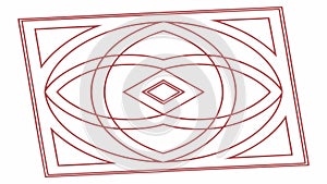 Intricate Geometric Pattern, Symmetric Design and Decorative Element Vector, vector design Generative AI