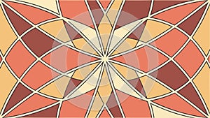 Intricate Geometric Radial Pattern Abstract Vector, vector design Generative AI