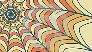 Intricate Geometric Spiderweb Pattern in Warm Earthy Tones, vector design Generative AI