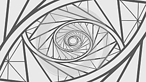 Intricate geometric spiral abstract pattern, vector design Generative AI
