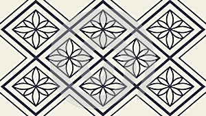 Intricate Geometric Square Pattern Tile for Modern Decor, vector design Generative AI