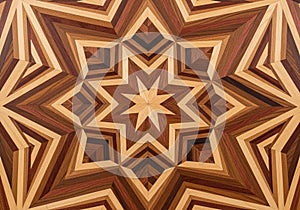 Intricate geometric star pattern composed of